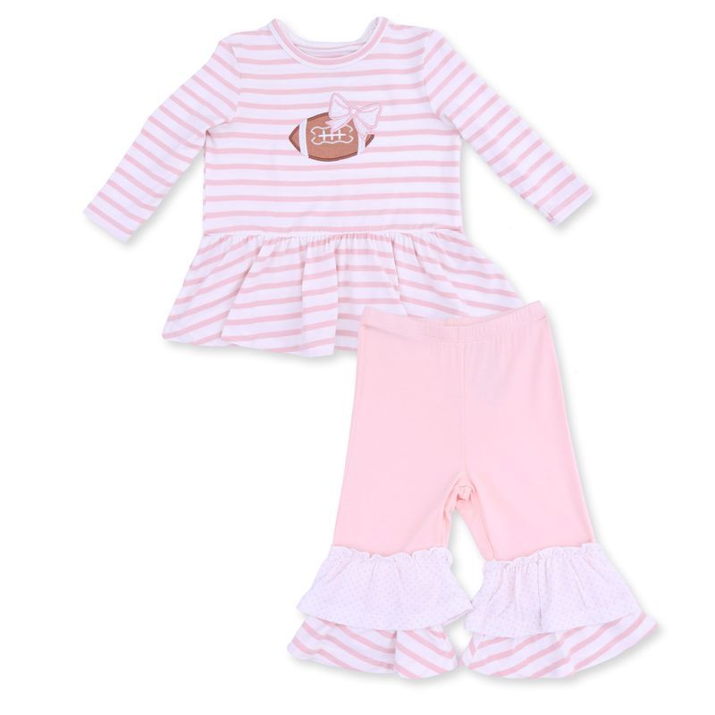 Angel Dear Football Peplum Top w/ Leggings