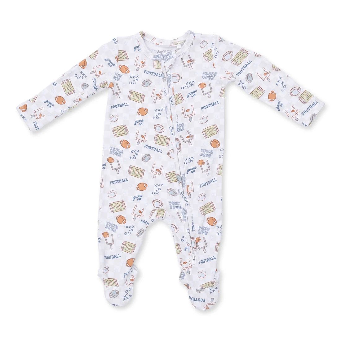 Angel Dear Football Check Footie, Size: NB