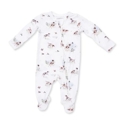 Angel Deart Pointer Pups and Ducks Footie
