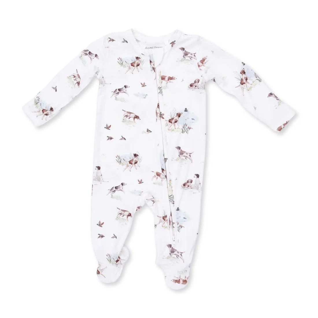 Angel Deart Pointer Pups and Ducks Footie, Size: 0-3 mo