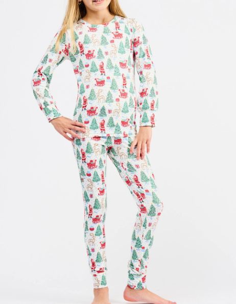 Annie Tiding Toile Kids Pajama Set