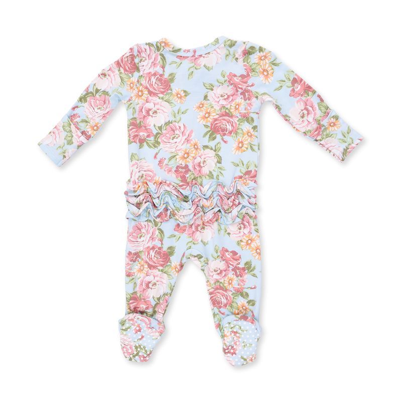 Angel Dear Angeline Ruffled Footie, Size: 3-6 mo