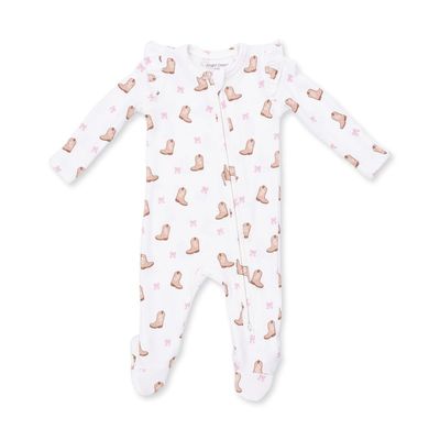 Angel Dear Cowgirl Boots Ruffled Footie