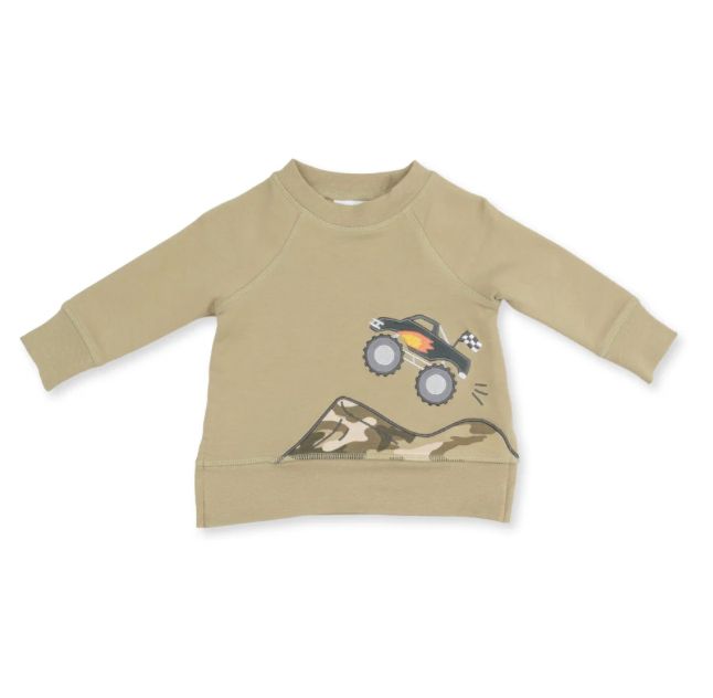 Angel Dear  Camo Truck Sweatshirt