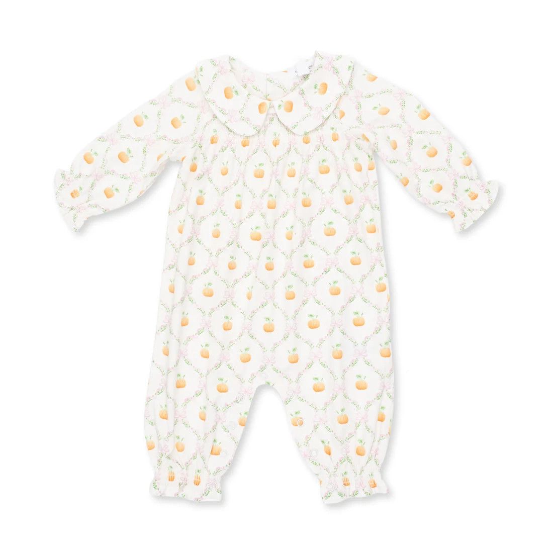 Angel Dear Pretty Pumpkin Smocked Romper, Size: 12-18 mo