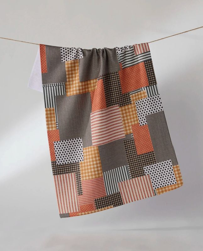 Patch and Pumpkin Tea Towel