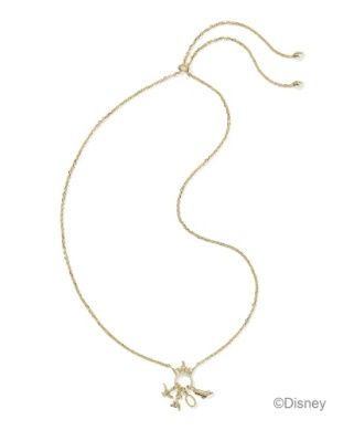 Disney Princess Charm Pendant in Gold White Mix