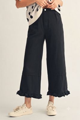 The Ross Ruffle Wide Leg Pants