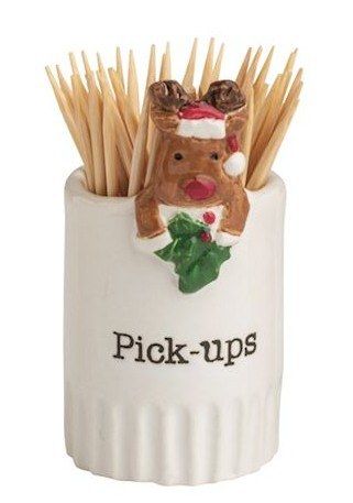 Christmas Icon Toothpick Holder | Reindeer Pick-ups