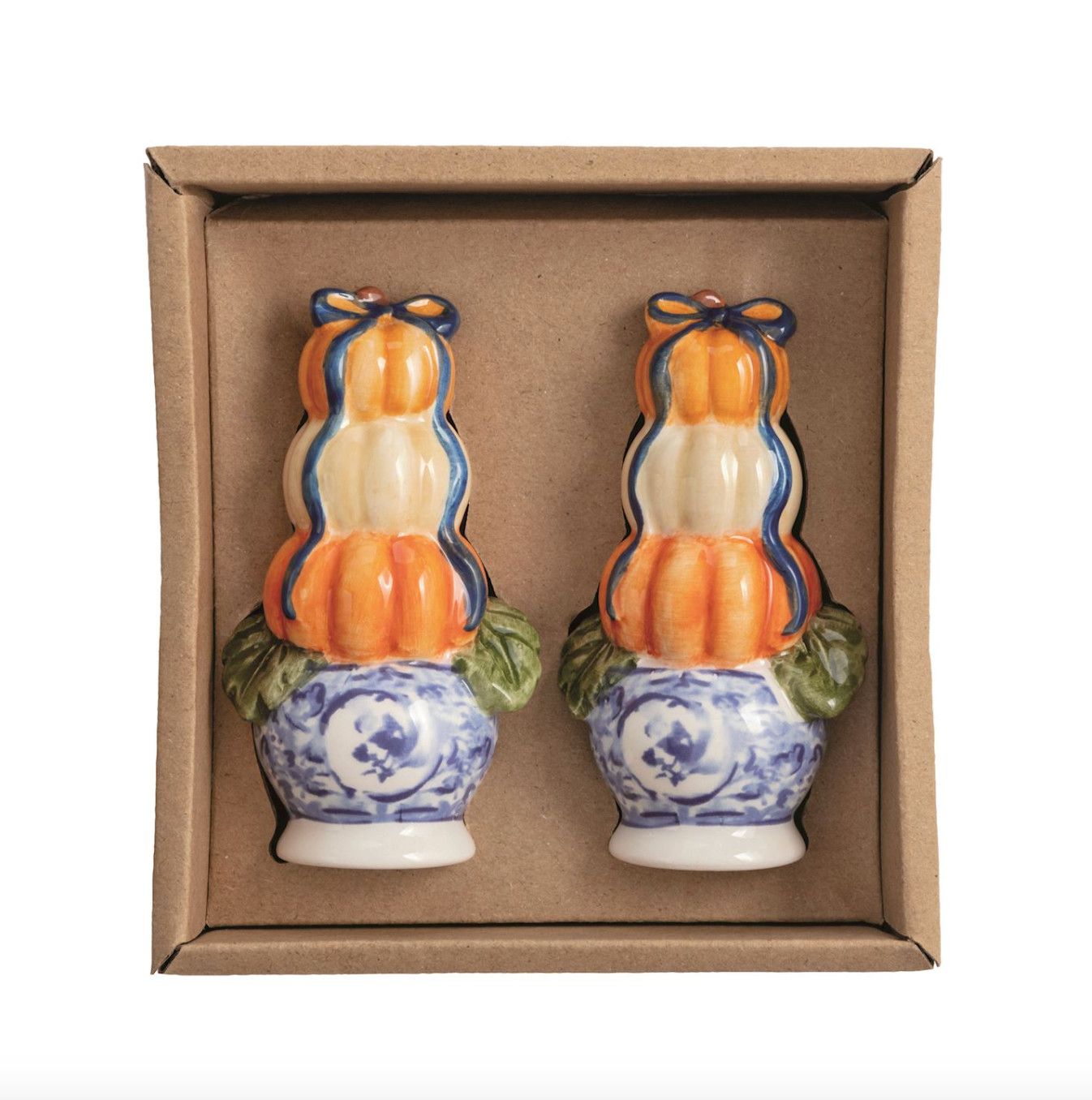 Pumpkin Topiary Salt &amp; Pepper Set