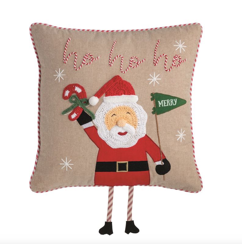 Santa Dangle Leg Pillow