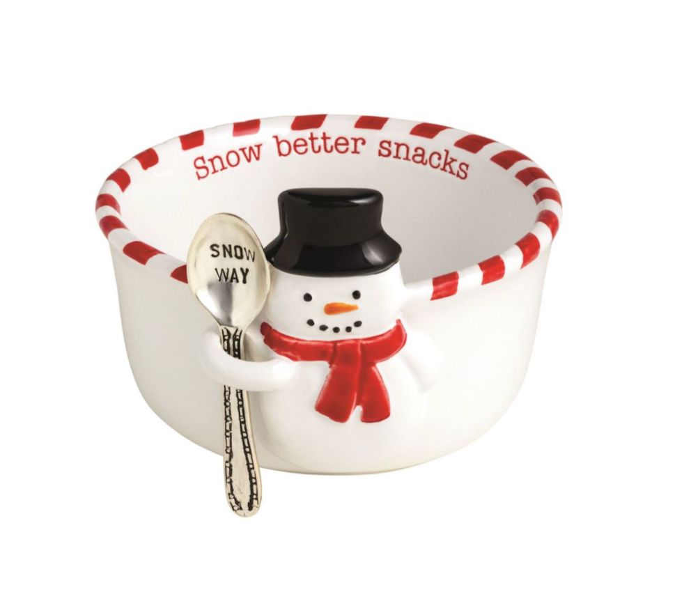 Snowman Tidbit Spoon Set