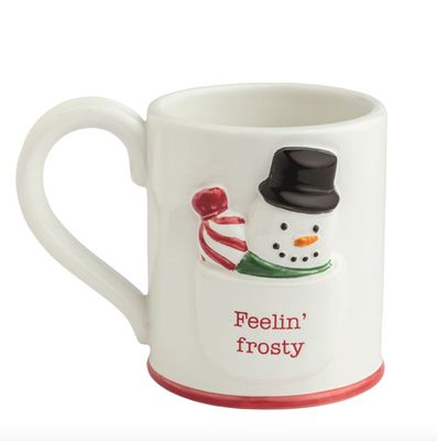 Snowman Mug with Pocket