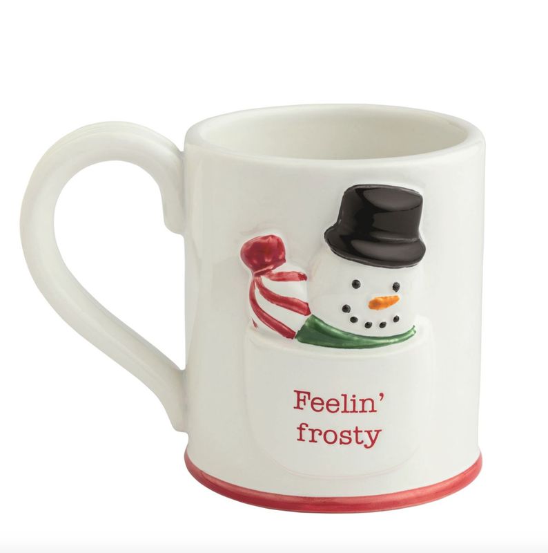 Snowman Mug with Pocket