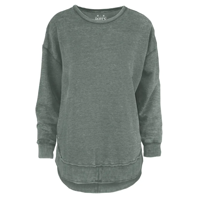 Royce Melange Poncho Hi Low Sweatshirt