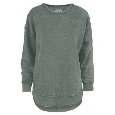 Royce Melange Poncho Hi Low Sweatshirt