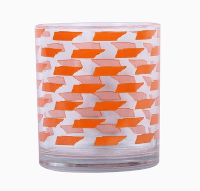TN Repeat Pattern Rocks Glass