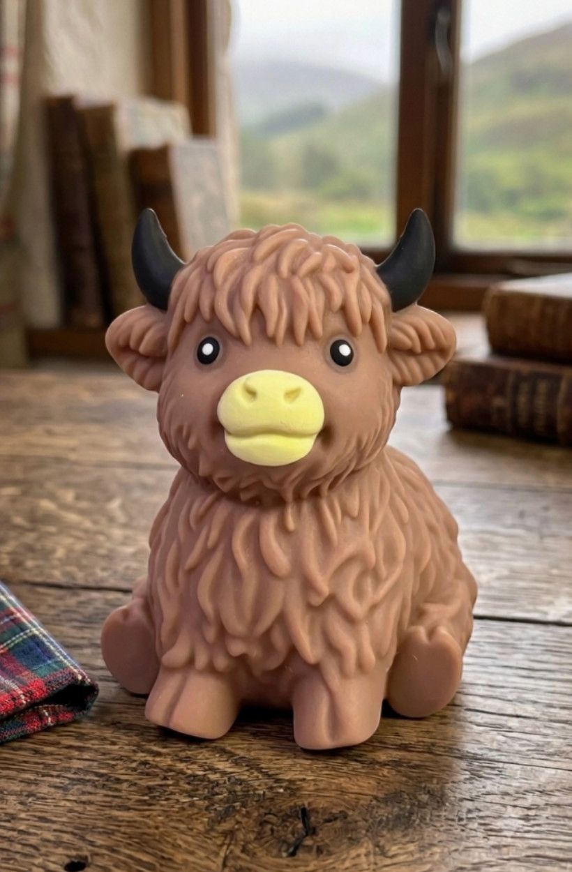 Brown Highland Cow Squishy