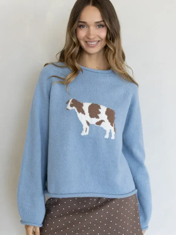 The Cooper Cow Sweater