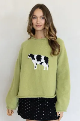 The Cooper Cow Sweater