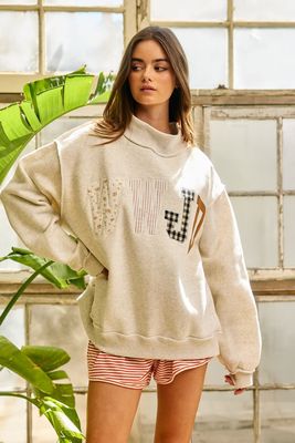 The WWJD Mock Neck Oversized Sweatshirt