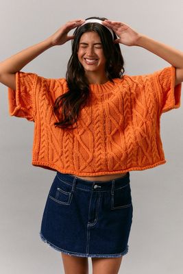 The Cameron Cable Knit Crew Neck Sweater
