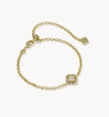 The Mallory Crystal Delicate Bracelet in Gold