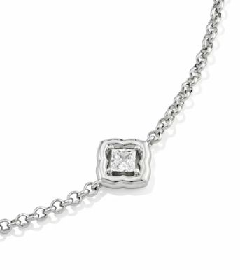 The Mallory Crystal Delicate Bracelet in Silver