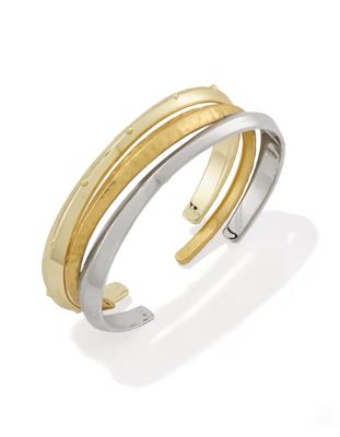 The Oakland Set of 3 Cuff Bracelet Mixed Metal
