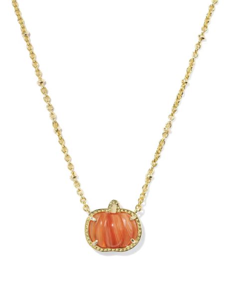 Pumpkin Short Pendant in Gold