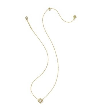 The Mallory Crystal Necklace in Gold