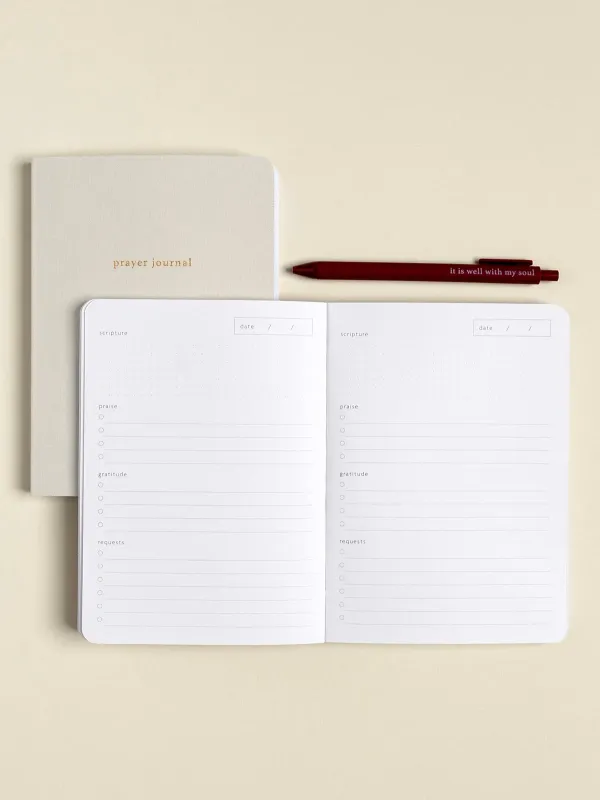 Guided Prayer &amp; Reflection Journal | Dove Grey