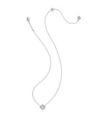 The Mallory Crystal Necklace in SIlver