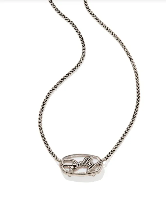 The Dolly Parton Elisa Multi Vintage Silver Iridescent Drusy/ Butterfly