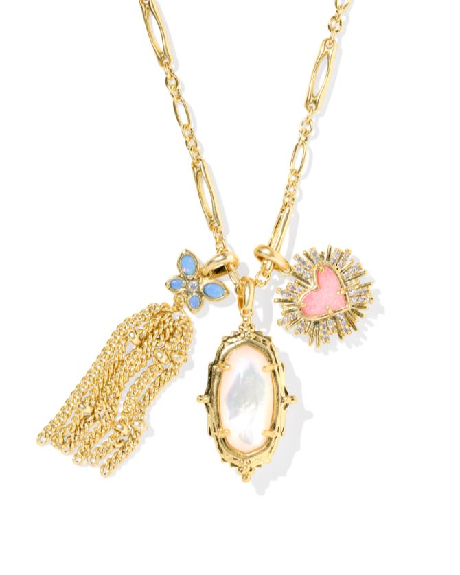 Dolly Parton Ari Heart Charm Gold Multi Mix