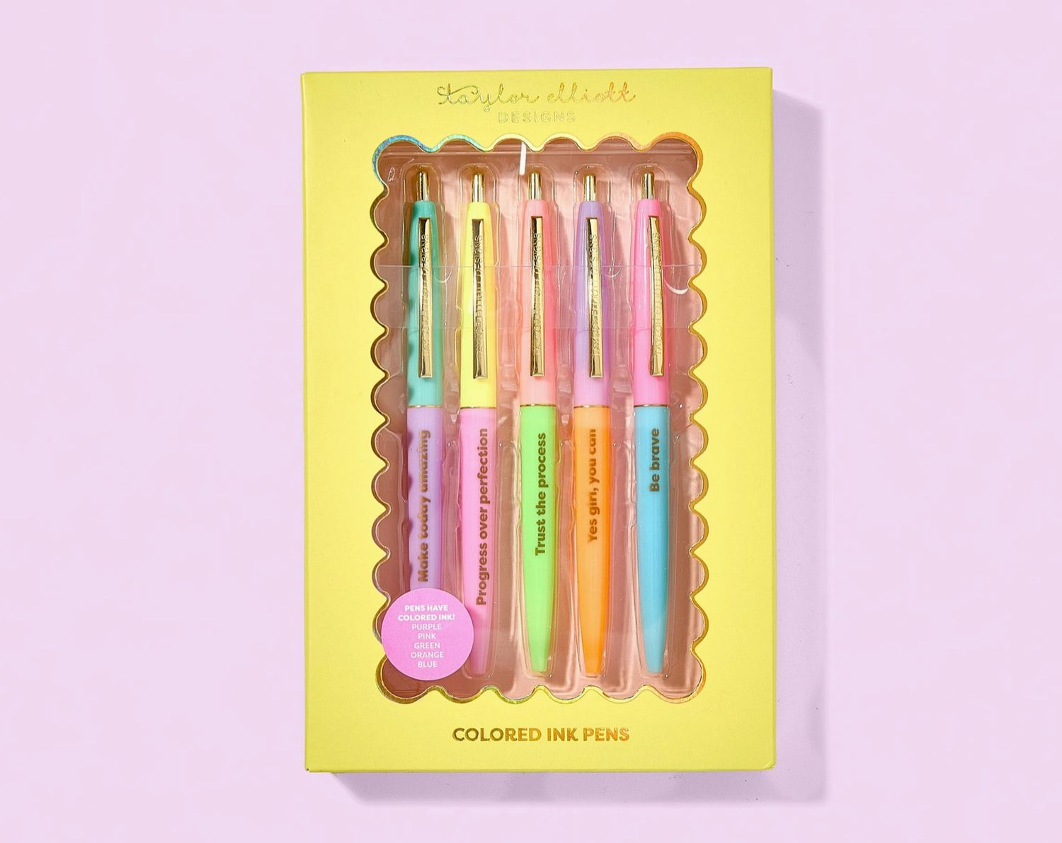 Motivational Pen Set-Arrirmations-5Pc Set