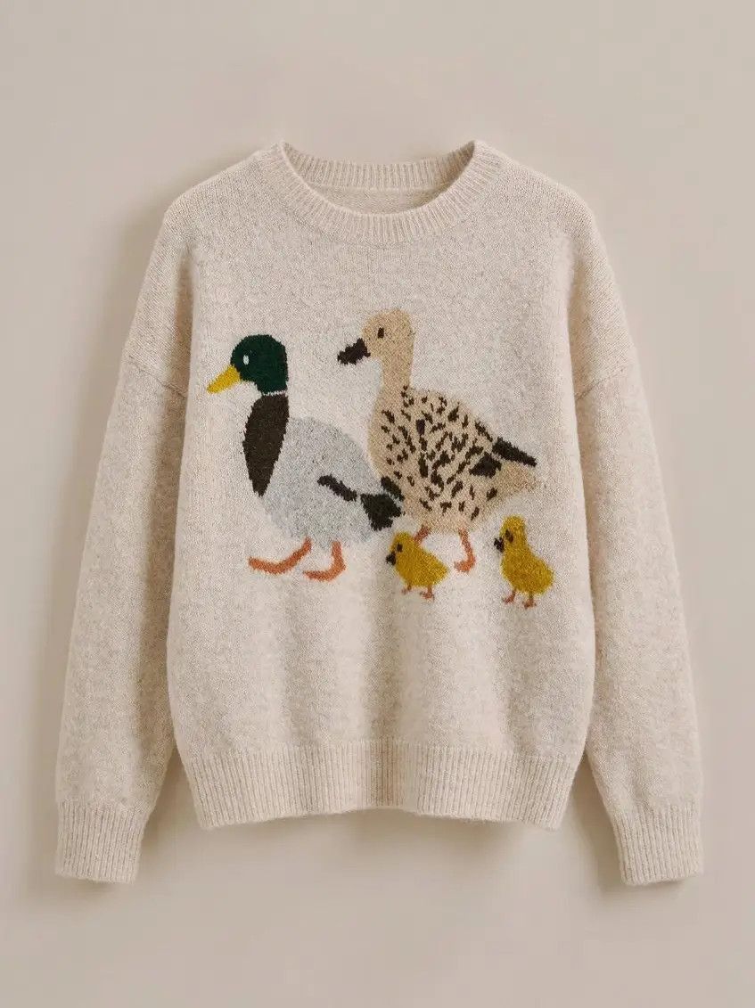 The Maisie Mallard Knit Sweater, Size: S/M