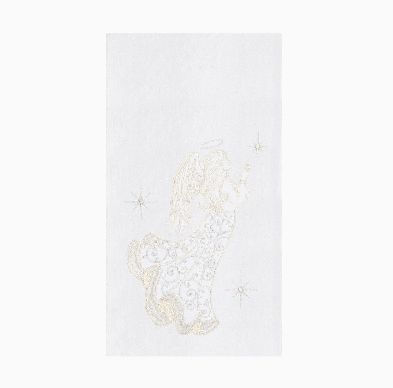 Champagne Praying Angel Tea Towel