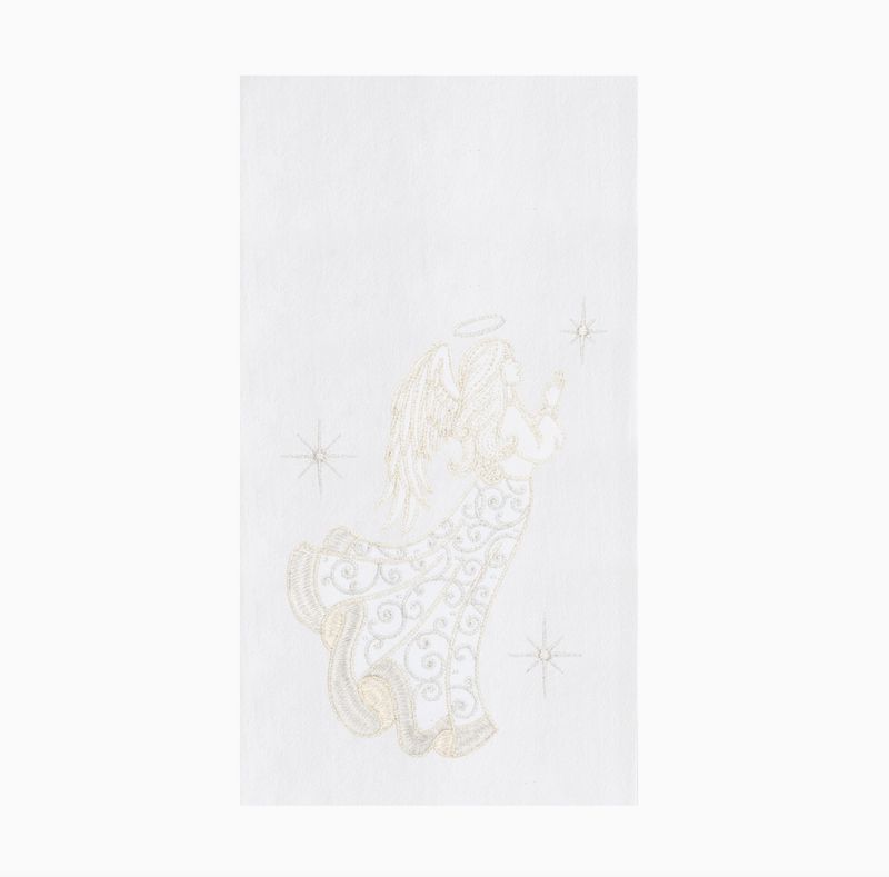 Champagne Praying Angel Tea Towel