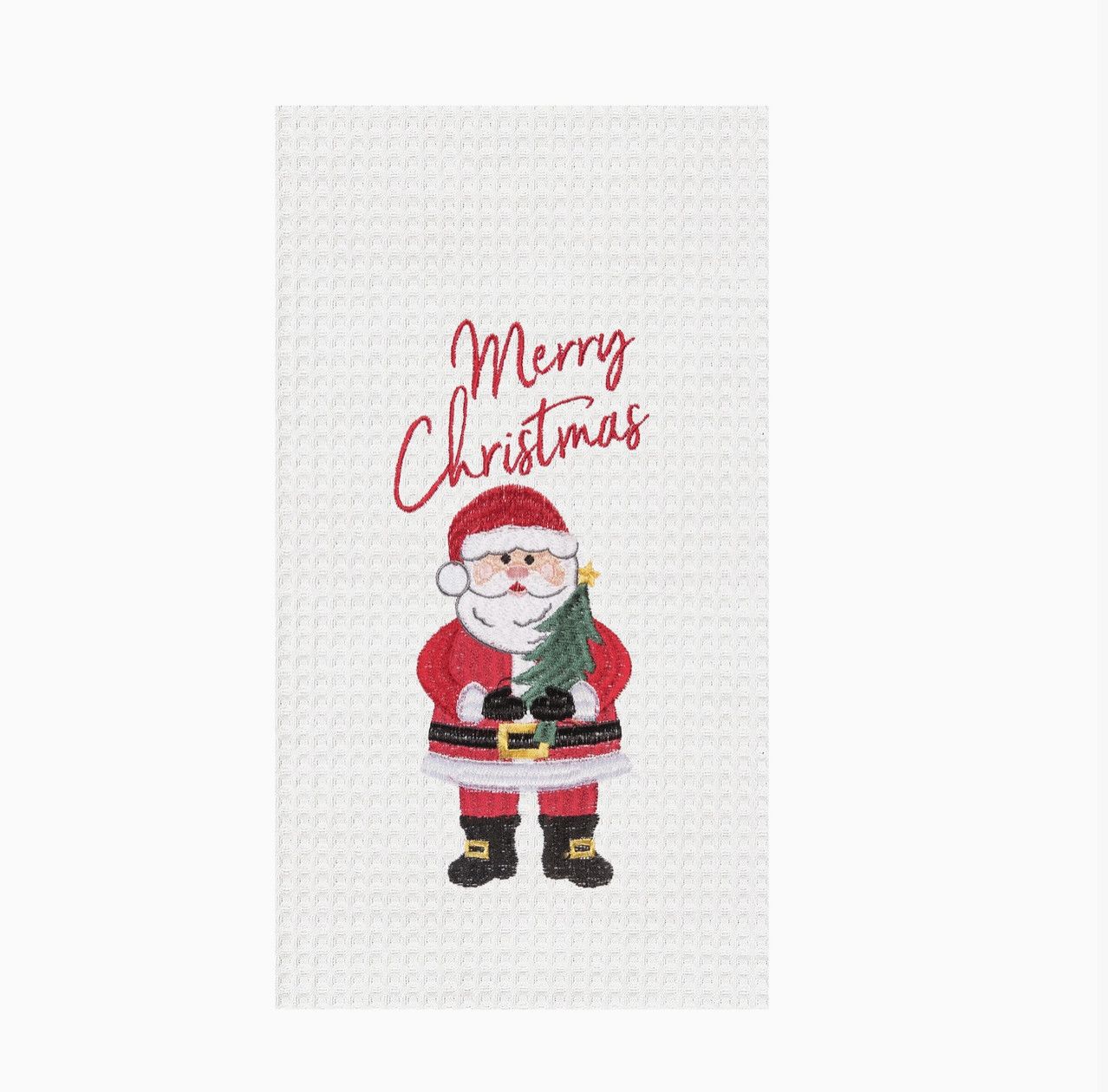 Merry Christmas Santa Tea Towel