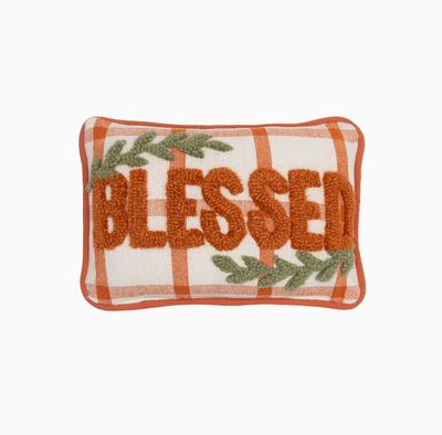 Harvest Blessed Hooked Pillow