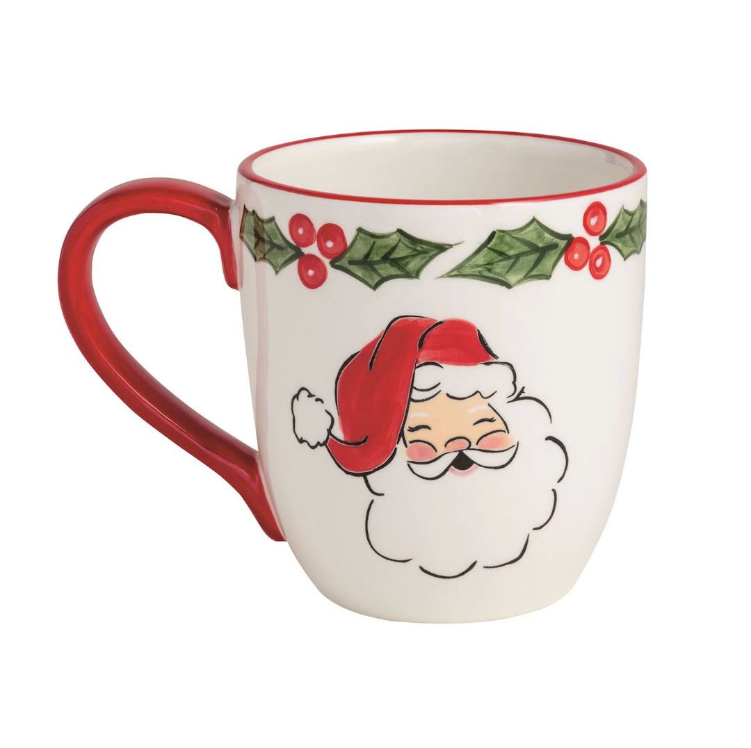 Xmas Santa Handpainted Mug