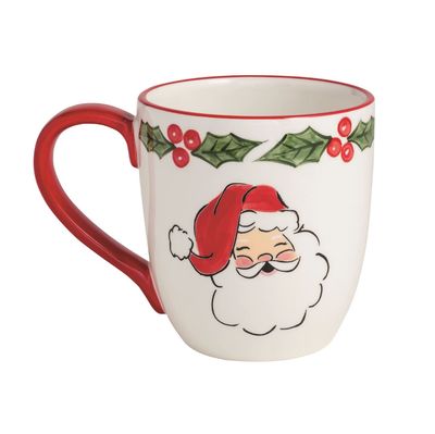 Xmas Santa Handpainted Mug
