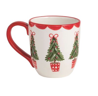 Xmas Tree Handpainted Mug