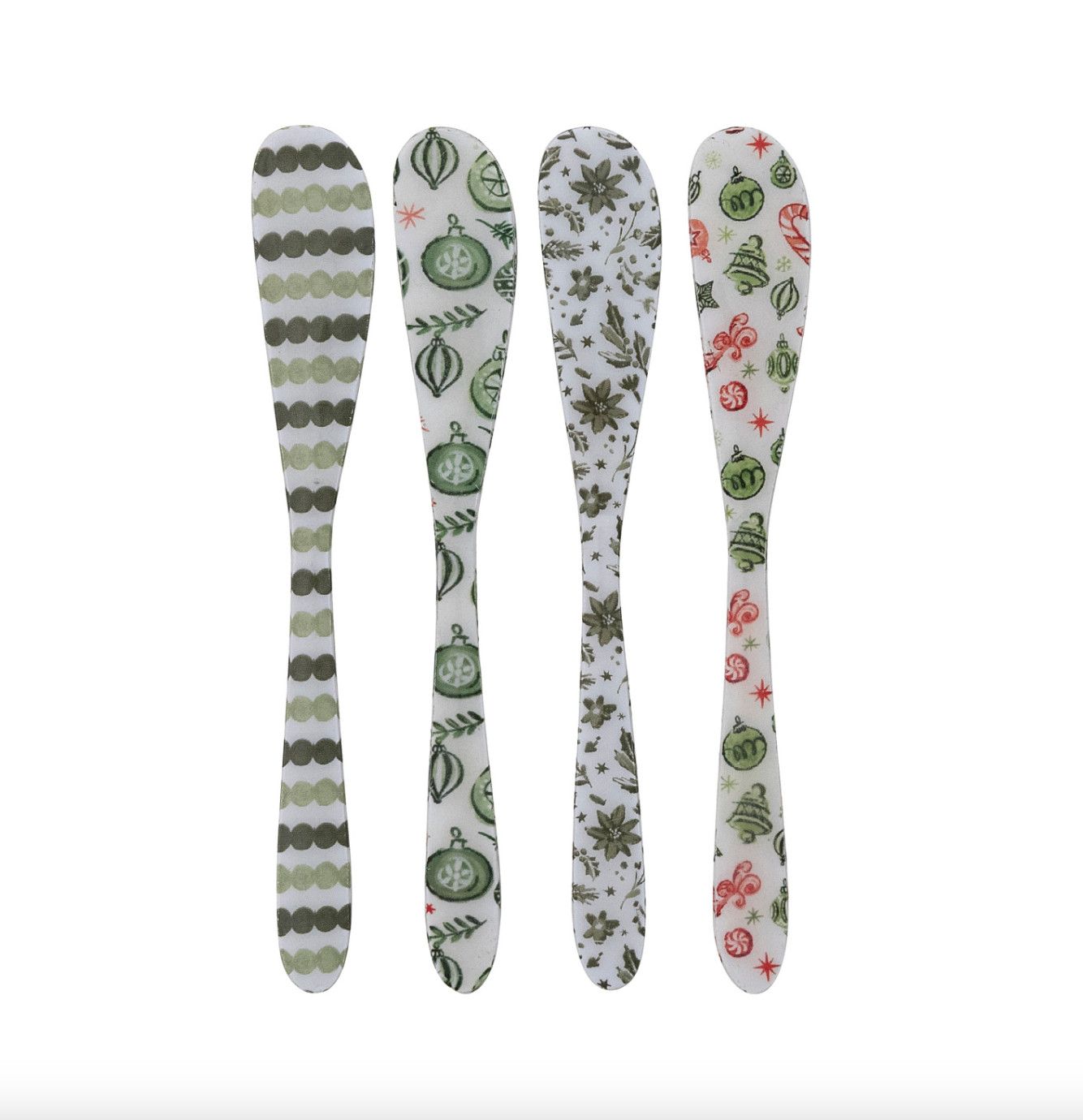 Holiday Canape Knife | Green Stripe