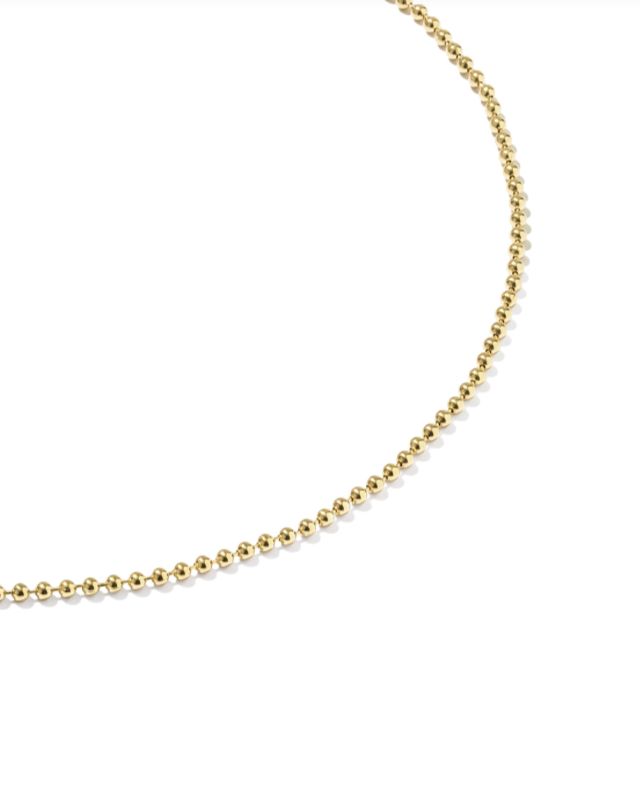 Cheryl Beaded Chain Anklet 14K Gold Filled