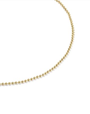 Cheryl Beaded Chain Anklet 14K Gold Filled