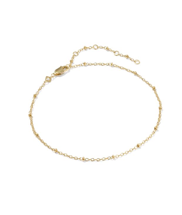 The Evelyn Single Satellite Anklet 14K Gold Filled