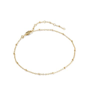 The Evelyn Single Satellite Anklet 14K Gold Filled