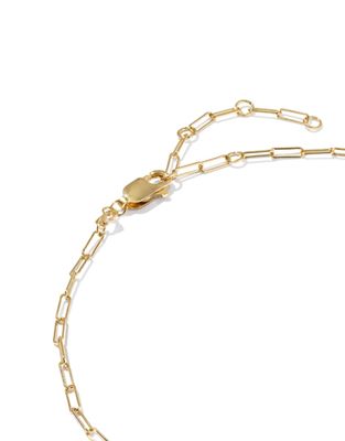 The Meadow Paperclip Chain Anklet 14K Gold-Filled